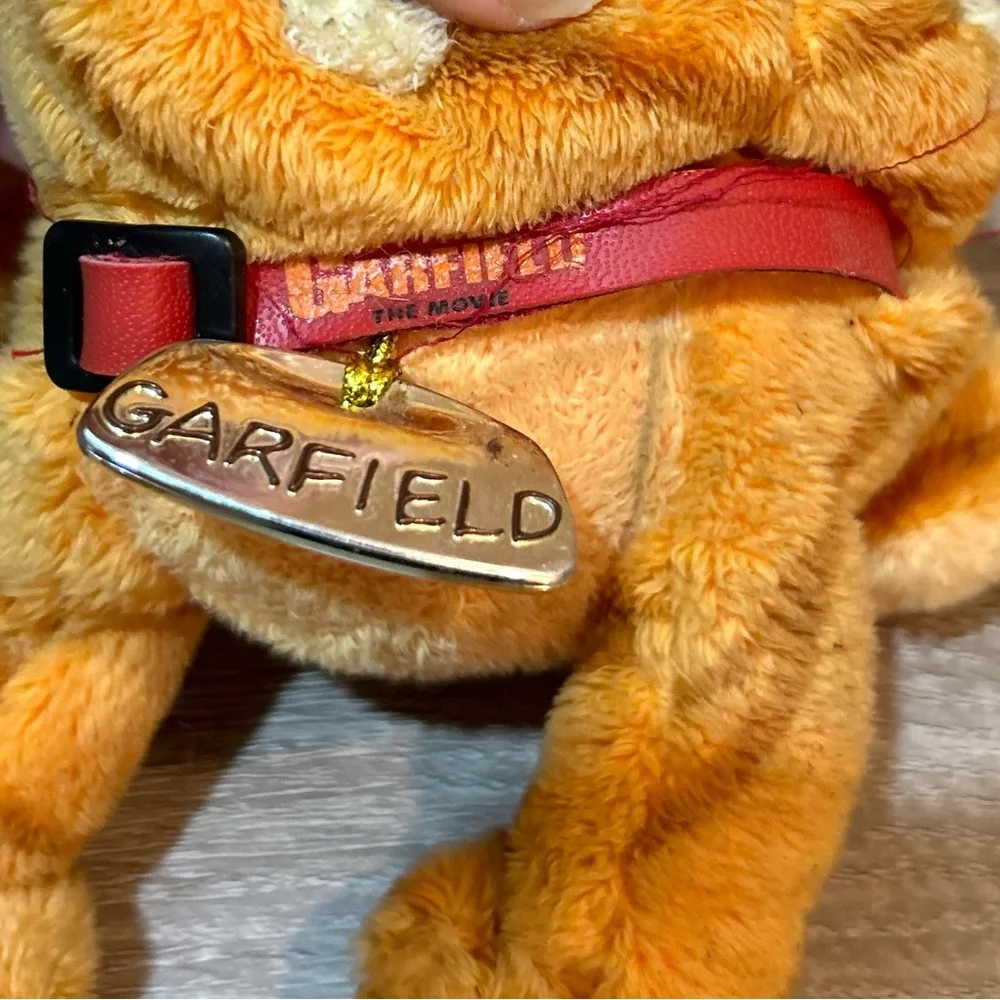 GARFIELD The Movie Cat TY BEANIE BABY PLUSH Toy W/ Heart Tag 2004 7